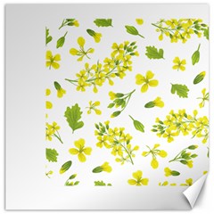 Yellow Flowers Canvas 16  X 16  by designsbymallika