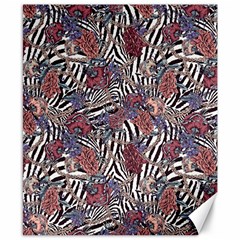 Zebra Chain Pattern Canvas 8  X 10  by designsbymallika