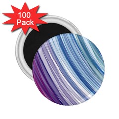 Rainbow Stripes 2 25  Magnets (100 Pack)  by Dazzleway