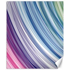 Rainbow stripes Canvas 8  x 10 