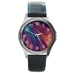 Metallic rainbow Round Metal Watch