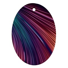 Metallic rainbow Ornament (Oval)