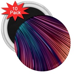 Metallic rainbow 3  Magnets (10 pack) 