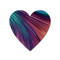Metallic rainbow Heart Magnet