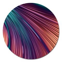 Metallic Rainbow Magnet 5  (round) by Dazzleway