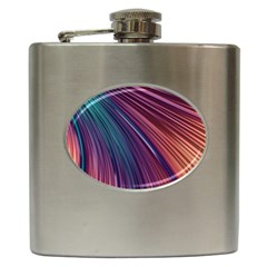 Metallic rainbow Hip Flask (6 oz)