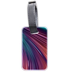 Metallic rainbow Luggage Tag (two sides)