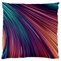 Metallic Rainbow Large Cushion Case (one Side) by Dazzleway