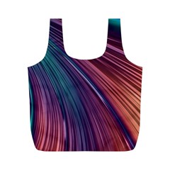 Metallic rainbow Full Print Recycle Bag (M)