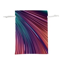 Metallic rainbow Lightweight Drawstring Pouch (L)