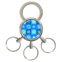 Snowflakes 3-ring Key Chain by Sobalvarro