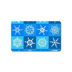 Snowflakes Magnet (name Card) by Sobalvarro