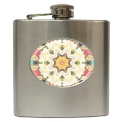 Cute Kaleidoscope Hip Flask (6 Oz) by Dazzleway