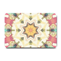 Cute Kaleidoscope Small Doormat  by Dazzleway
