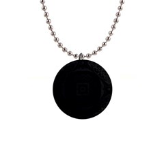 Black And Gray 1  Button Necklace by Dazzleway