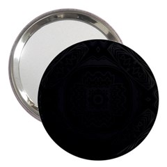 Black And Gray 3  Handbag Mirrors by Dazzleway