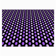 Purple And Pink Dots Pattern, Black Background Large Glasses Cloth (2 Sides) by Casemiro