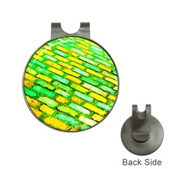 Diagonal Street Cobbles Hat Clips With Golf Markers by essentialimage