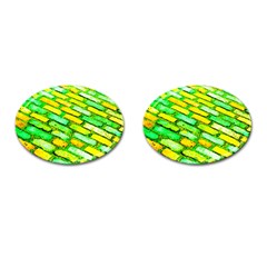 Diagonal Street Cobbles Cufflinks (oval) by essentialimage