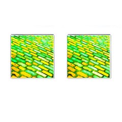 Diagonal Street Cobbles Cufflinks (square) by essentialimage