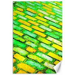 Diagonal Street Cobbles Canvas 12  X 18  by essentialimage