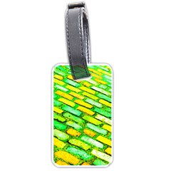 Diagonal Street Cobbles Luggage Tag (one Side) by essentialimage
