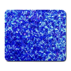 Blue Sequin Dreams Large Mousepads by essentialimage