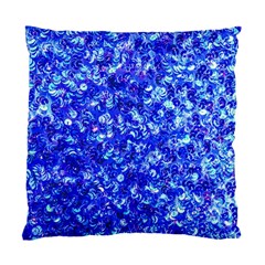 Blue Sequin Dreams Standard Cushion Case (two Sides) by essentialimage