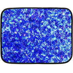 Blue Sequin Dreams Fleece Blanket (mini) by essentialimage