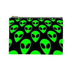 We Are Watching You! Aliens Pattern, Ufo, Faces Cosmetic Bag (large)