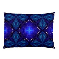 Blue ornate Pillow Case (Two Sides)