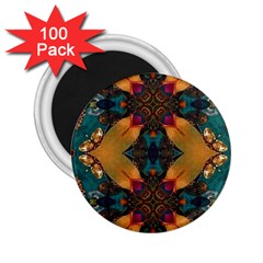 Teal And Orange 2 25  Magnets (100 Pack)  by Dazzleway