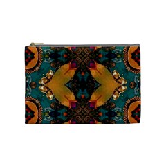 Teal And Orange Cosmetic Bag (medium)