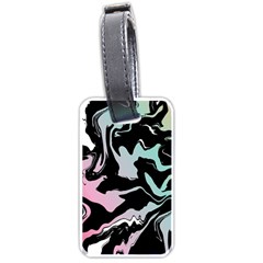 Painted Lines Luggage Tag (one Side) by designsbymallika