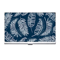 Blue Leaves Business Card Holder by goljakoff