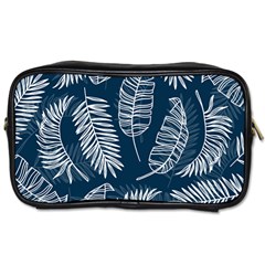 Blue Leaves Toiletries Bag (two Sides) by goljakoff