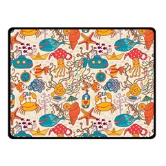Sea Creatures Double Sided Fleece Blanket (small)  by goljakoff