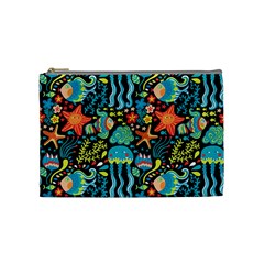 Sea Animals Cosmetic Bag (medium)