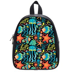 Sea Animals School Bag (small) by goljakoff