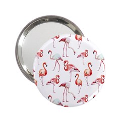 Rose Flamingos 2 25  Handbag Mirrors