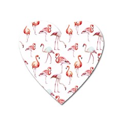 Rose Flamingos Heart Magnet by goljakoff