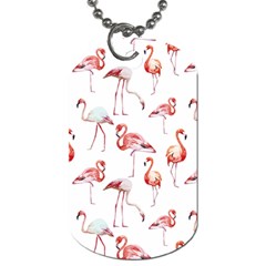 Rose Flamingos Dog Tag (two Sides) by goljakoff