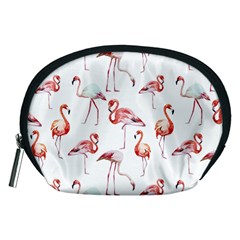 Rose Flamingos Accessory Pouch (medium) by goljakoff