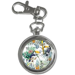 Tropical flowers Key Chain Watches