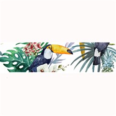 Tropical flowers Large Bar Mats