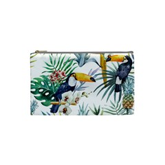 Tropical flowers Cosmetic Bag (Small)