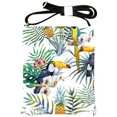 Tropical flowers Shoulder Sling Bag