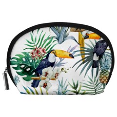 Tropical flowers Accessory Pouch (Large)