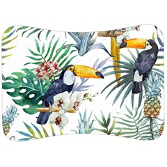 Tropical flowers Velour Seat Head Rest Cushion