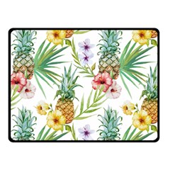 Tropical Pineapples Fleece Blanket (small) by goljakoff